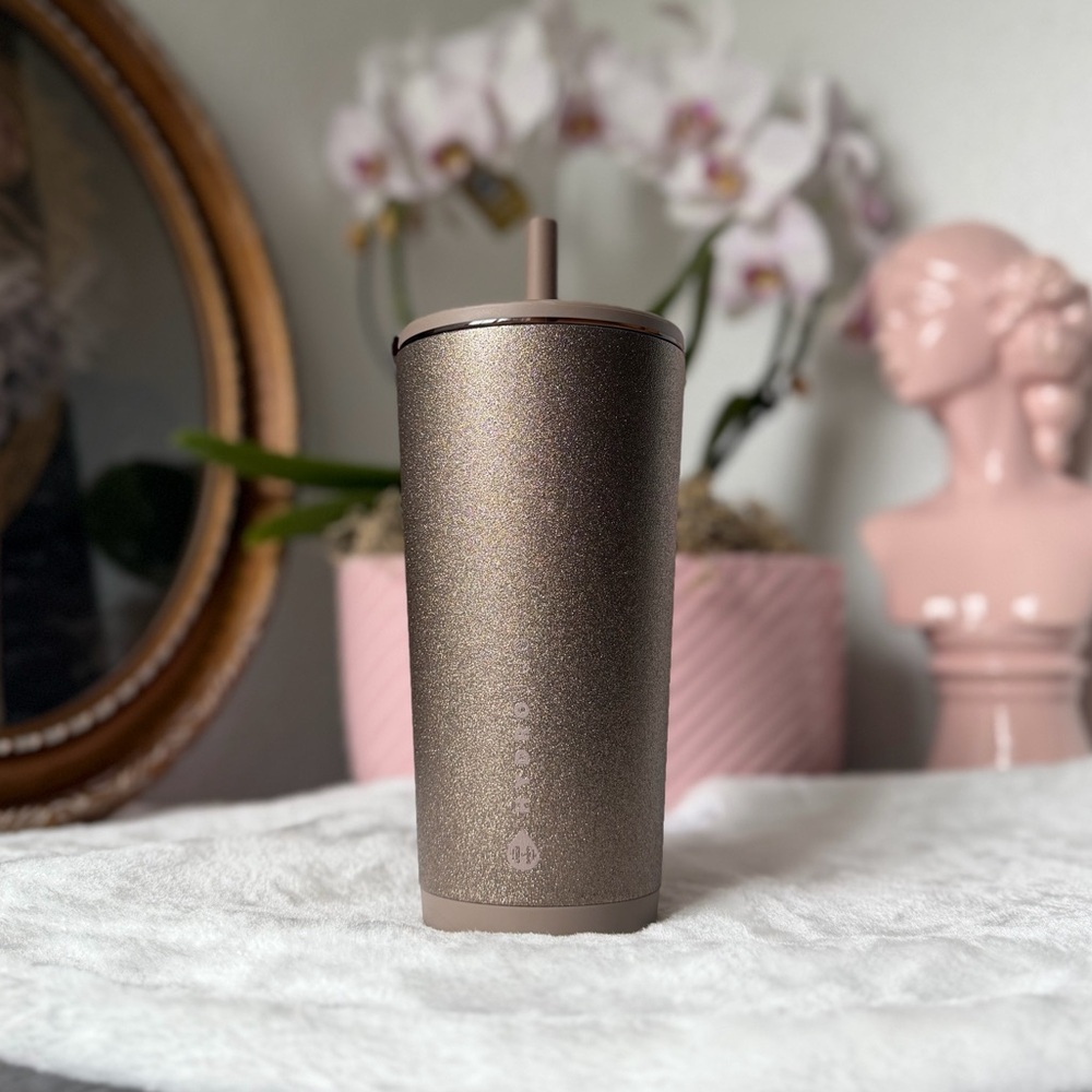 HydroJug MIST Gold Glitter Birthday 2026 Everyday Tumbler Cup 20 oz